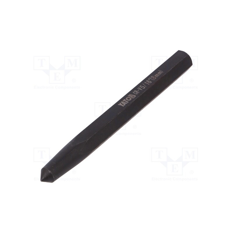 10 pcs : YT-47151 - Centre punch, Ø: 8mm, L: 112mm, Chrom-vanadium steel