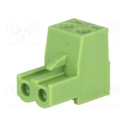 20 pcs : XY2500F-A(5.0)-2P - Pluggable terminal block, 5mm, ways: 2, straight, plug, female