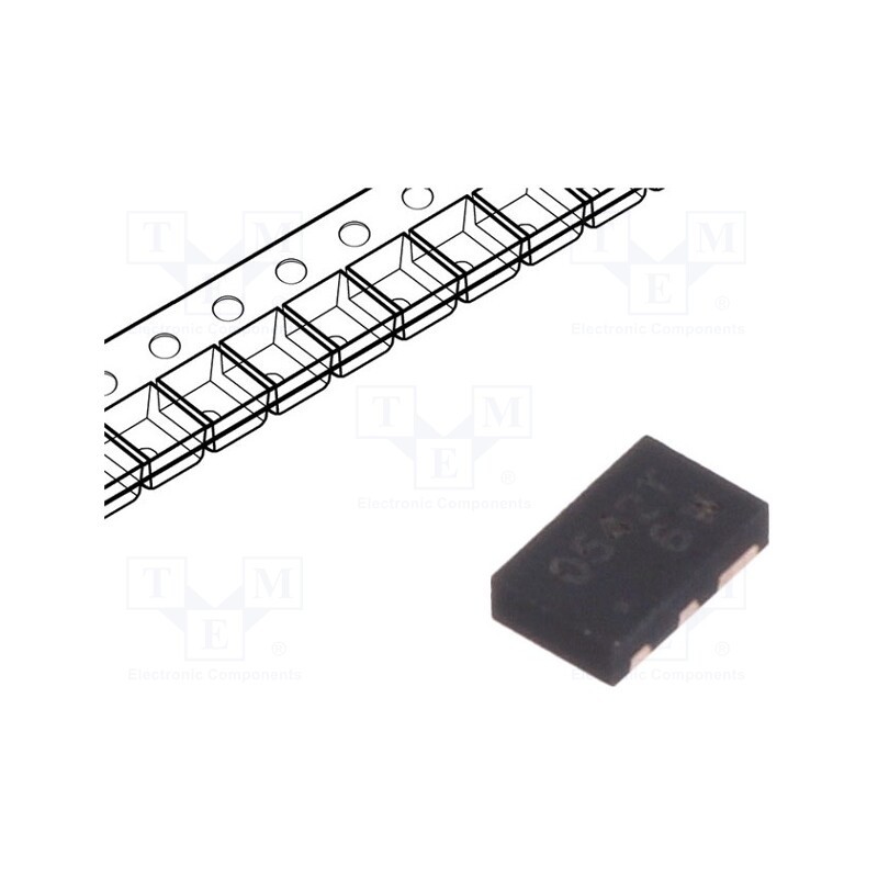 10 pcs : RCLAMP0542T.TCT - Diode: diode arrays, 8V, 5A, 75W, unidirectional, SLP1610P4, Ch: 2