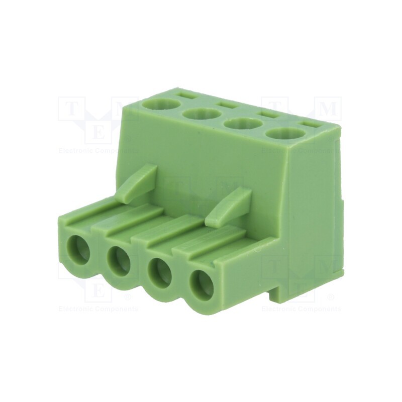 10 pcs : XY2500F-A(5.0)-4P - Pluggable terminal block, 5mm, ways: 4, straight, plug, female