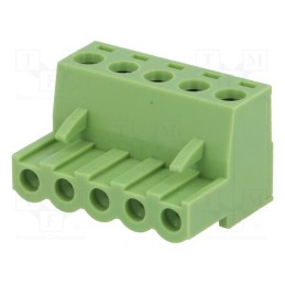10 pcs : XY2500F-A(5.0)-5P - Pluggable terminal block, 5mm, ways: 5, straight, plug, female