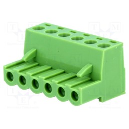 10 pcs : XY2500F-A(5.0)-6P - Pluggable terminal block, 5mm, ways: 6, straight, plug, female