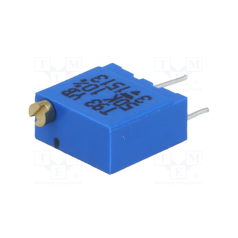 10 pcs : T93YB503KT20 - Potentiometer: mounting, multiturn, 50kΩ, 500mW, THT, ±10%, linear