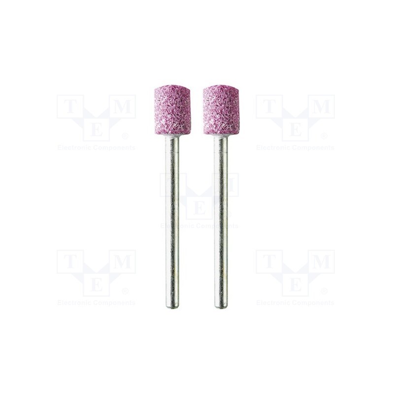 10 set : M.2040 - Grindingstone, Ø: 8mm, Ø: 3mm, Tip mat: aluminium oxide, 2pcs.