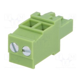 20 pcs : XY2500F-AV(5.0)-2P - Pluggable terminal block, 5mm, ways: 2, angled 90°, plug, female