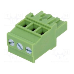 20 pcs : XY2500F-AV(5.0)-3P - Pluggable terminal block, 5mm, ways: 3, angled 90°, plug, female