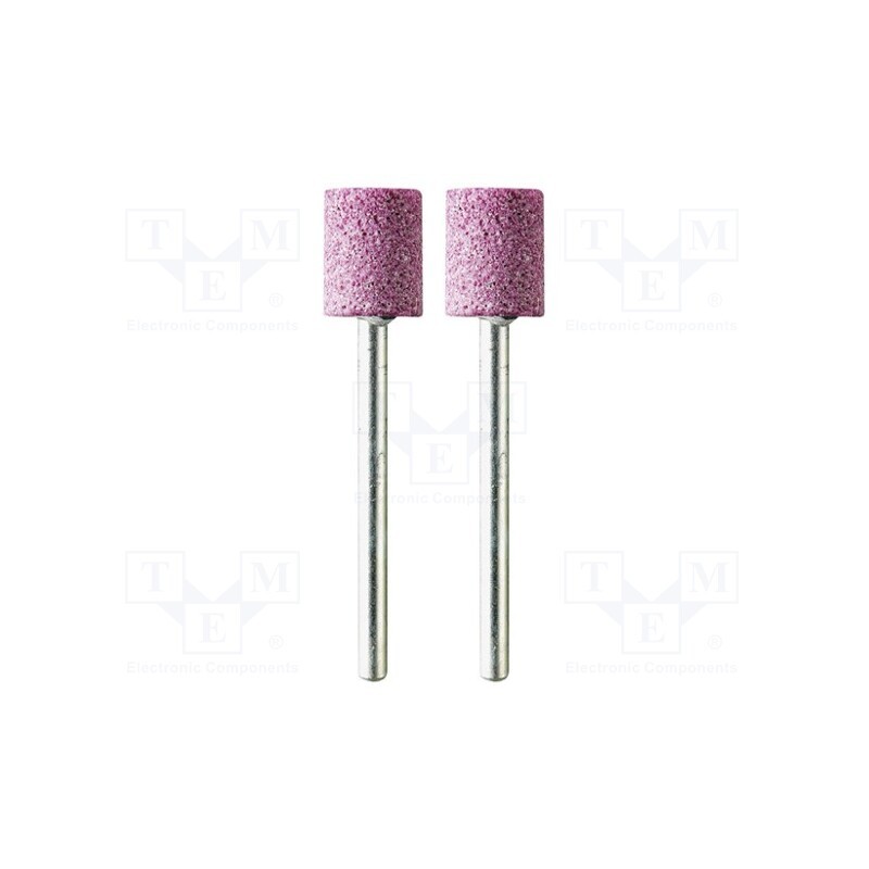 10 set : M.2055 - Grindingstone, Ø: 10mm, Ø: 3mm, Tip mat: aluminium oxide, 2pcs.