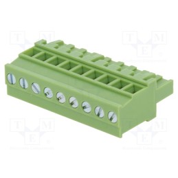 10 pcs : XY2500F-AV(5.0)-9P - Pluggable terminal block, 5mm, ways: 9, angled 90°, plug, female