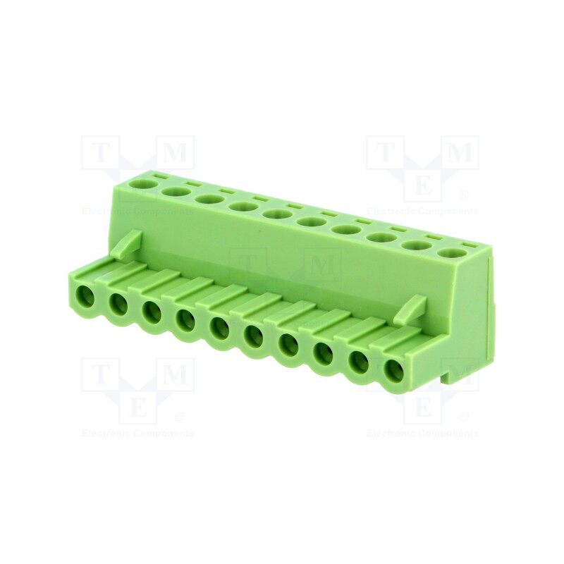 10 pcs : XY2500F-B(5.08)-10P - Pluggable terminal block, 5.08mm, ways: 10, straight, plug, female