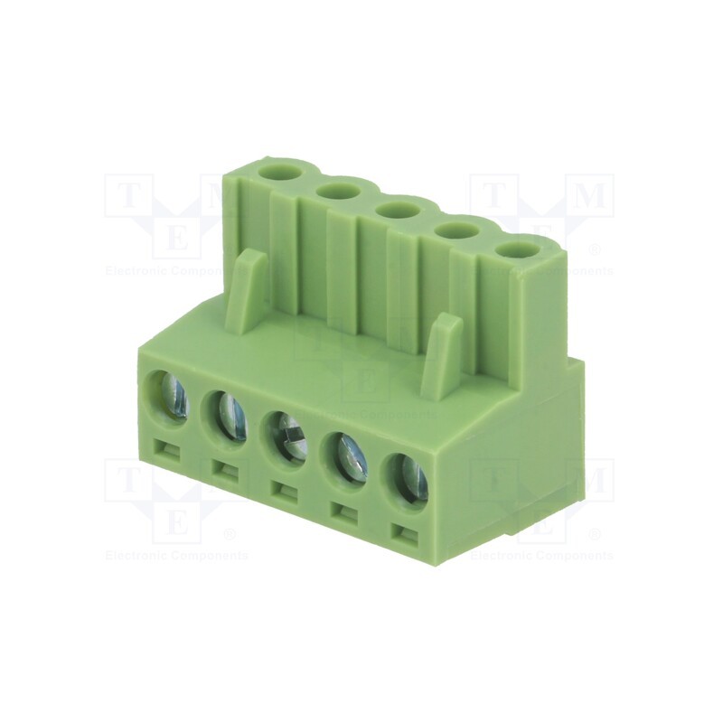 20 pcs : XY2500F-B(5.08)-5P - Pluggable terminal block, 5.08mm, ways: 5, straight, plug, female