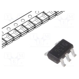 10 pcs : TS321IDBVR - IC: operational amplifier, 800kHz, 1.5÷30V, Ch: 1, SOT23-5