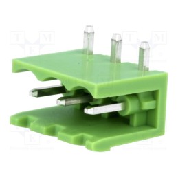 50 pcs : XY2500R-A(5.0)-3P - Pluggable terminal block, Contacts ph: 5mm, ways: 3, angled 90°