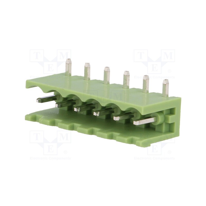 20 pcs : XY2500R-A(5.0)-6P - Pluggable terminal block, Contacts ph: 5mm, ways: 6, angled 90°