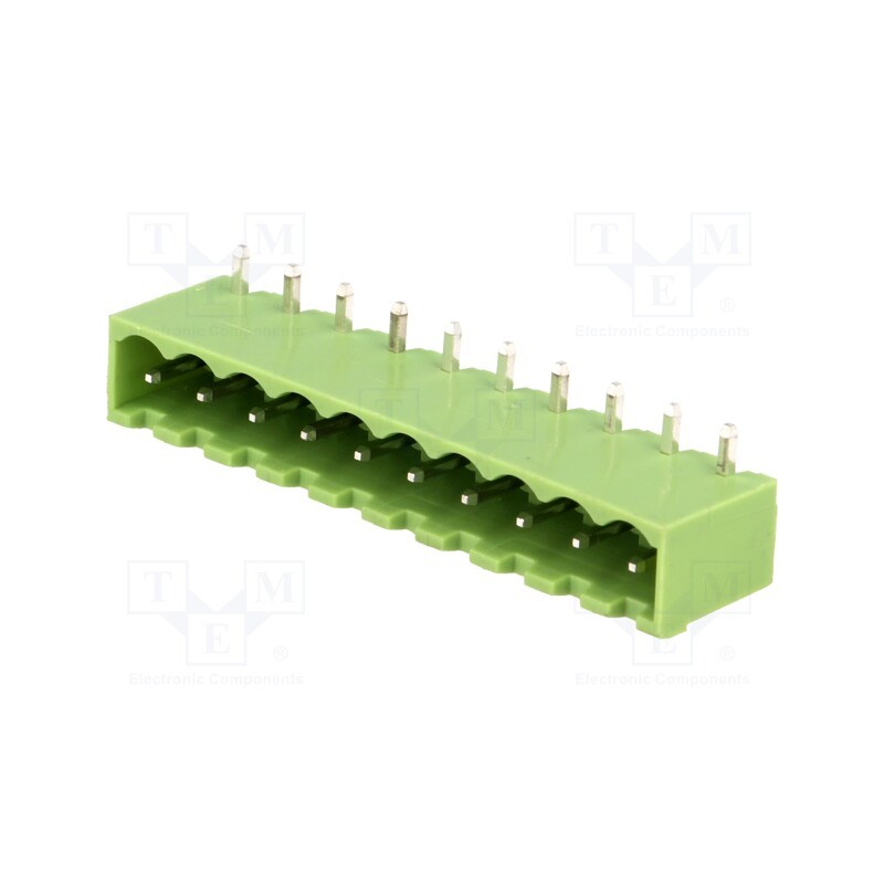 20 pcs : XY2500R-B(5.0)-10P - Pluggable terminal block, Contacts ph: 5mm, ways: 10, angled 90°