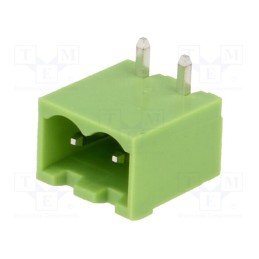 50 pcs : XY2500R-B(5.0)-2P - Pluggable terminal block, Contacts ph: 5mm, ways: 2, angled 90°