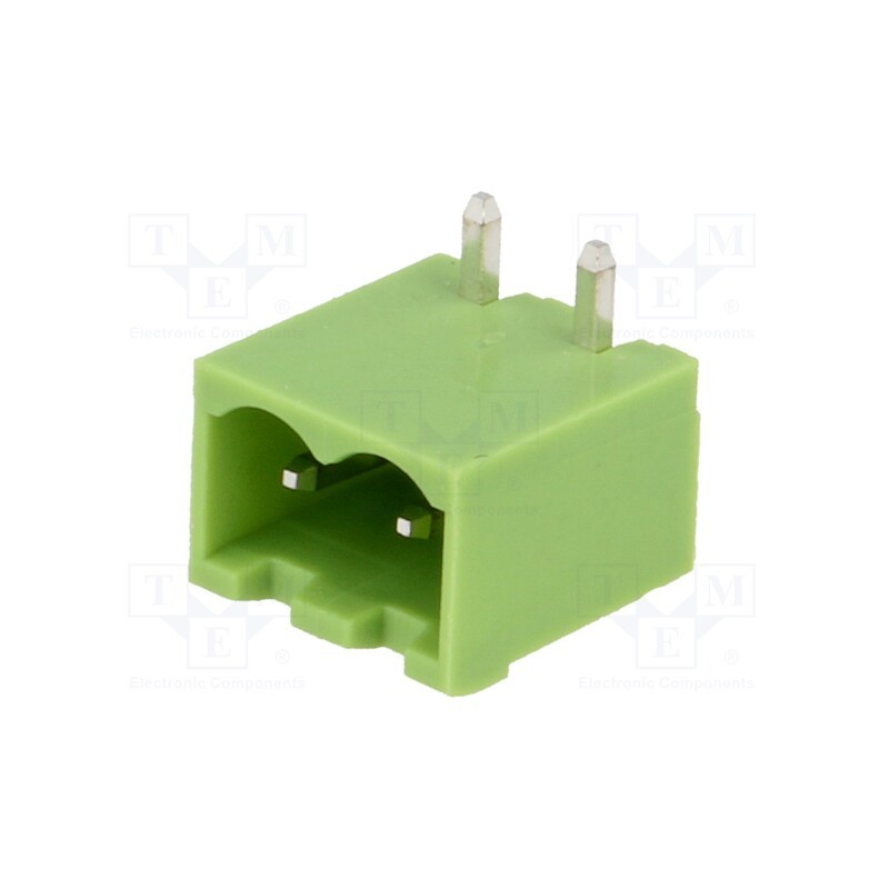50 pcs : XY2500R-B(5.0)-2P - Pluggable terminal block, Contacts ph: 5mm, ways: 2, angled 90°