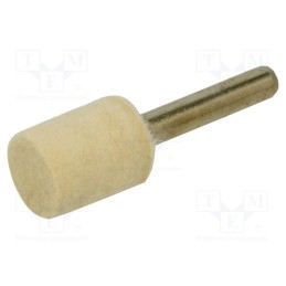 10 pcs : 1236130 - Grinding pin, for polishing metals, felt, with lever