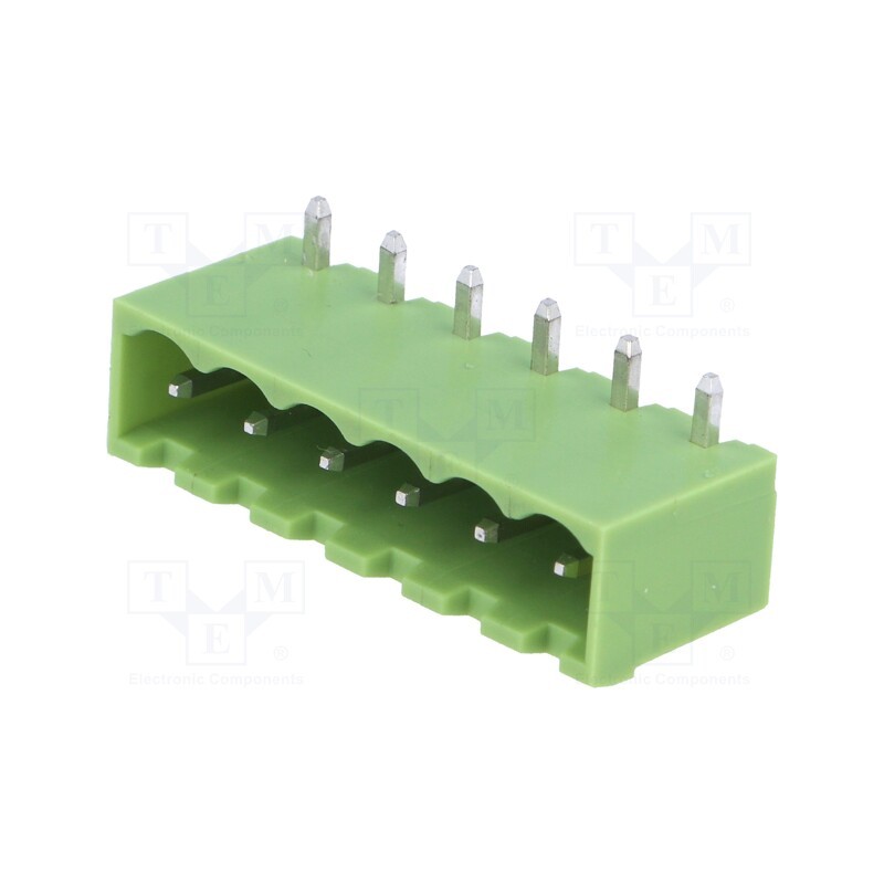 20 pcs : XY2500R-B(5.0)-6P - Pluggable terminal block, Contacts ph: 5mm, ways: 6, angled 90°