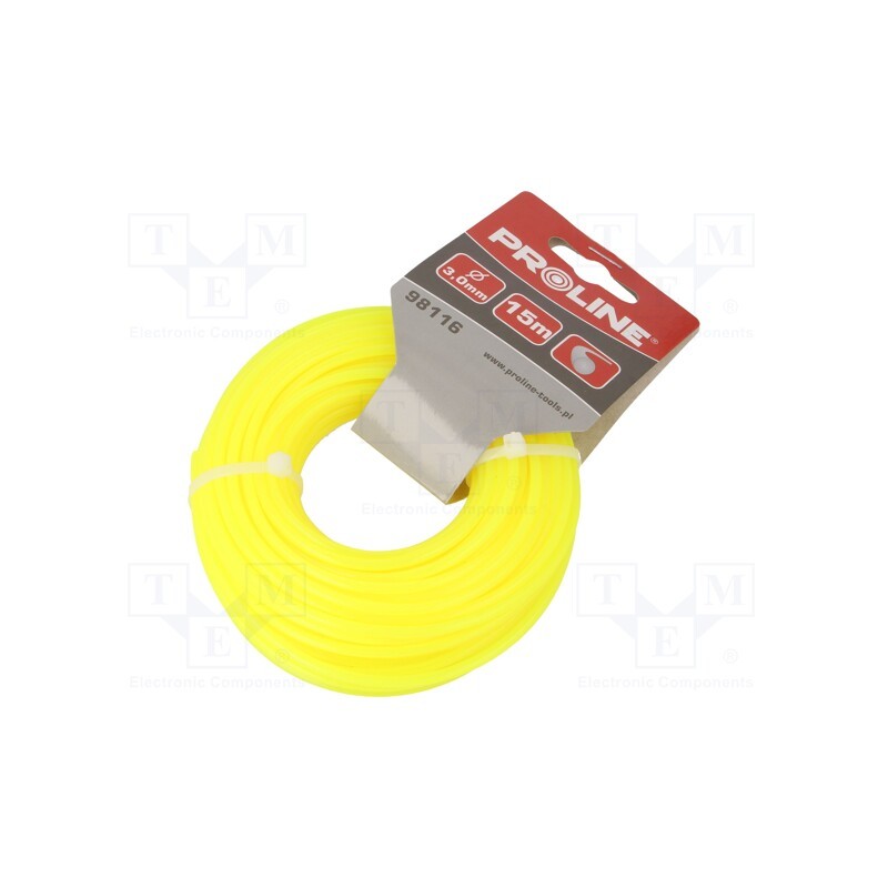 10 pcs : 98116 - Trimmer line, L: 15m, polyamide, round, Size: 3mm