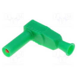 10 pcs : 1067-GN - Plug, 4mm banana, 20A, 1kVAC, green, insulated, 2.5mm2, on cable