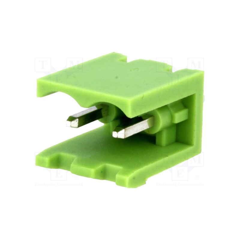 50 pcs : XY2500V-A(5.0)-2P - Pluggable terminal block, Contacts ph: 5mm, ways: 2, straight