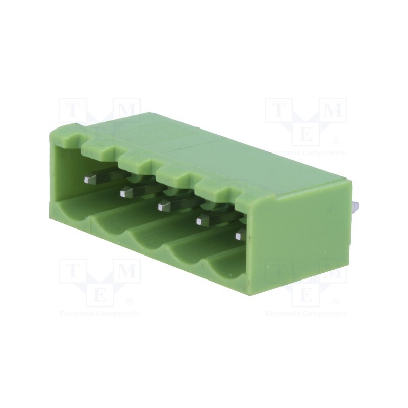 50 pcs : XY2500V-B(5.0)-5P - Pluggable terminal block, Contacts ph: 5mm, ways: 5, straight