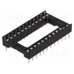 50 pcs : DS1009-24AT1WX-0A2 - Socket: integrated circuits, DIP24, 15.24mm, THT, Pitch: 2.54mm