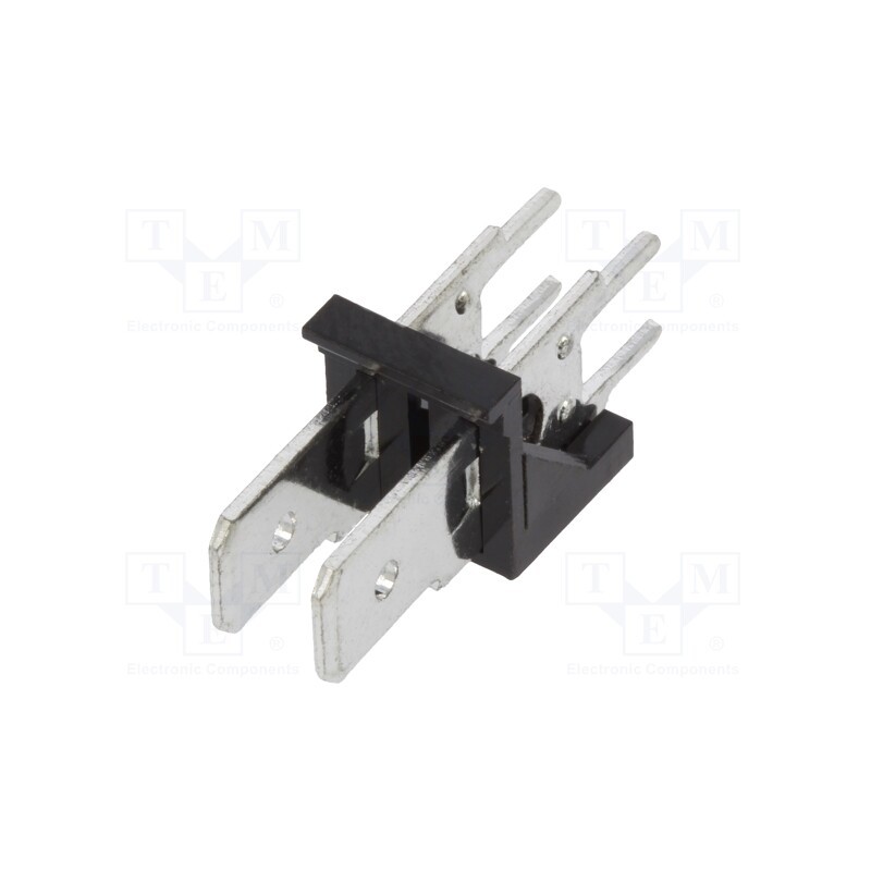 20 pcs : XY256V-A-2P 5.08MM - Terminal: spade terminal strip, 6.3mm, THT, 250V, straight, ways: 2