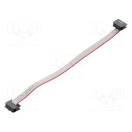 10 pcs : DS1052-01-062B2NA201501 - Ribbon cable with IDC connectors, Cable ph: 1mm, 0.15m, 6x28AWG