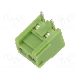 50 pcs : XY302R-2P 3.5MM GREEN - PCB terminal block, straight, 3.5mm, ways: 2, on PCBs, terminal