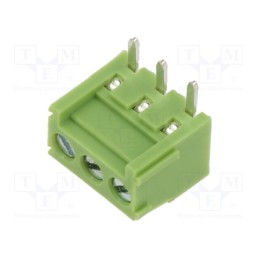 20 pcs : XY302R-3P 3.5MM GREEN - PCB terminal block, straight, 3.5mm, ways: 3, on PCBs, terminal