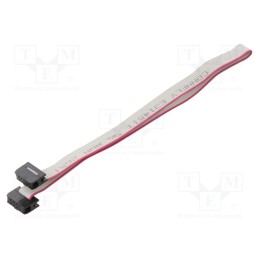 10 pcs : DS1052-01-082B2NA203001 - Ribbon cable with IDC connectors, Cable ph: 1mm, 0.3m, 8x28AWG