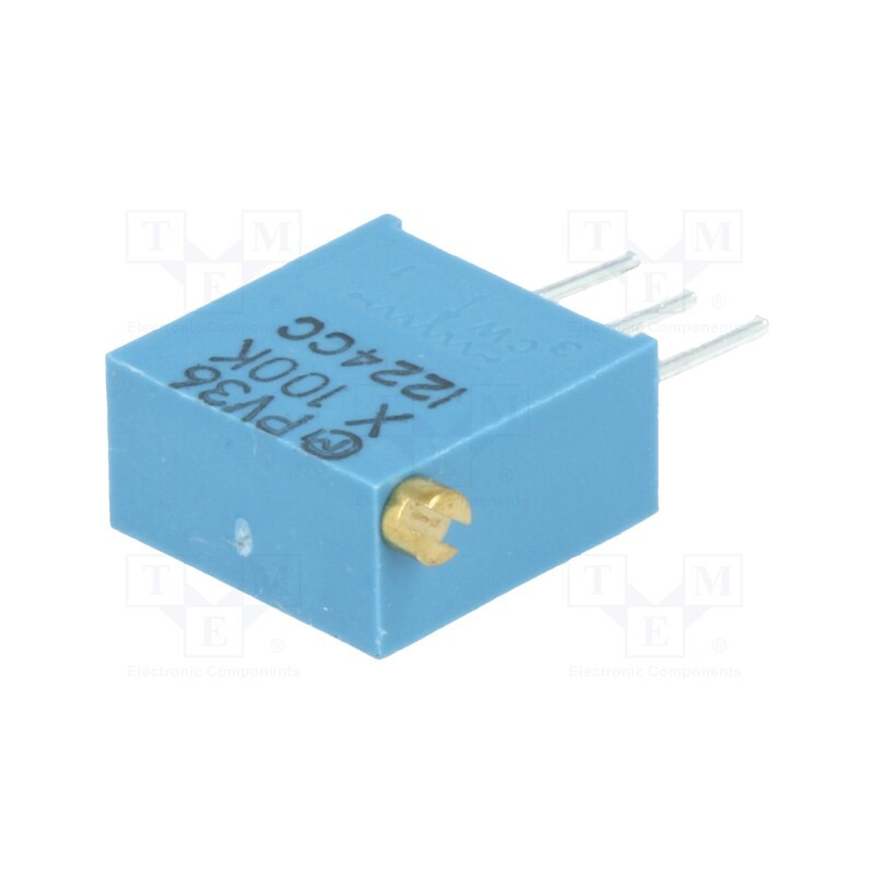 10 pcs : PV36X104C01B00 - Potentiometer: mounting, vertical, 100kΩ, 500mW, THT, ±10%, linear