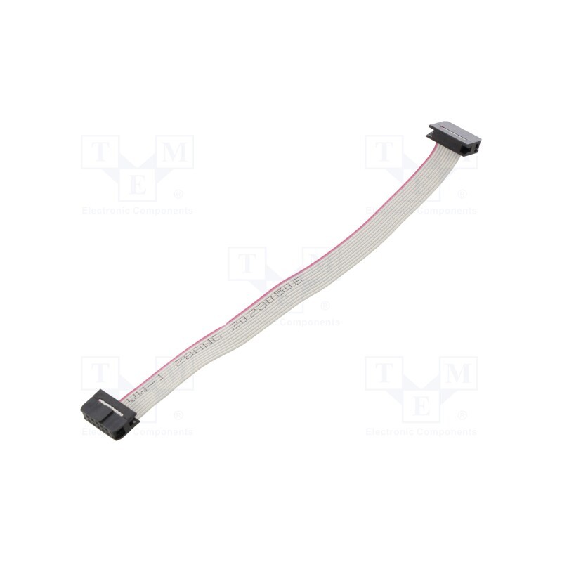 10 pcs : DS1052-01-102B2NA201501 - Ribbon cable with IDC connectors, Cable ph: 1mm, 0.15m, 10x28AWG