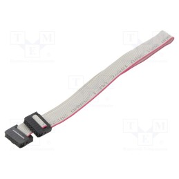10 pcs : DS1052-01-122B2MA203001 - Ribbon cable with IDC connectors, Cable ph: 1mm, 0.3m, 12x28AWG