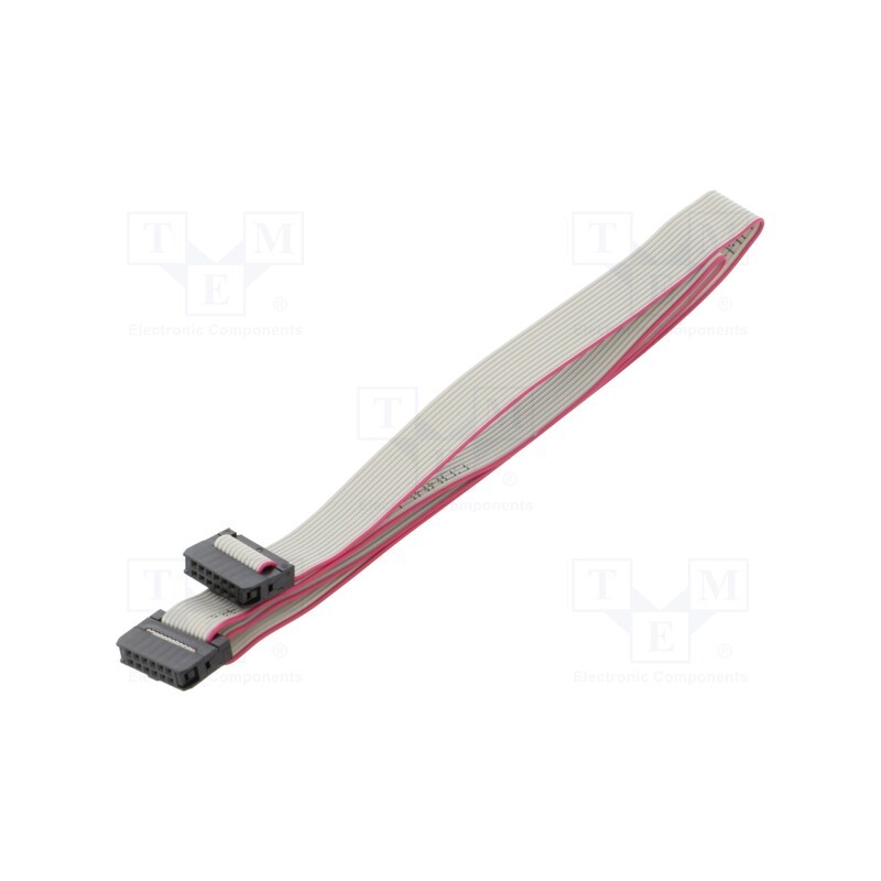 10 pcs : DS1052-01-122B2MA206001 - Ribbon cable with IDC connectors, Cable ph: 1mm, 0.6m, 12x28AWG