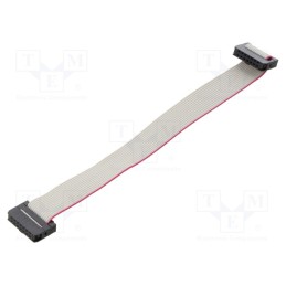 10 pcs : DS1052-01-142B2MA201501 - Ribbon cable with IDC connectors, Cable ph: 1mm, 0.15m, 14x28AWG