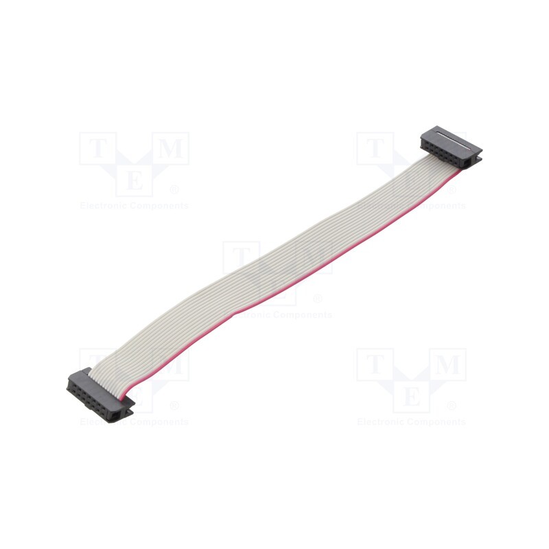 10 pcs : DS1052-01-142B2NA201501 - Ribbon cable with IDC connectors, Cable ph: 1mm, 0.15m, 14x28AWG