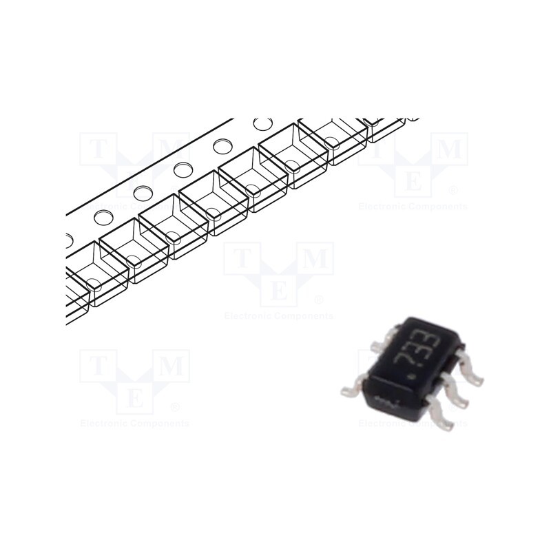 10 pcs : ST715C33R - IC: voltage regulator, LDO,linear,fixed, 3.3V, 85mA, SOT323-5L