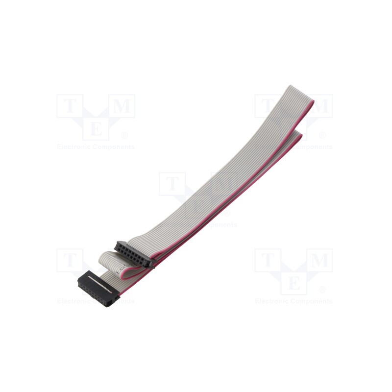 10 pcs : DS1052-01-162B2NA206001 - Ribbon cable with IDC connectors, Cable ph: 1mm, 0.6m, 16x28AWG