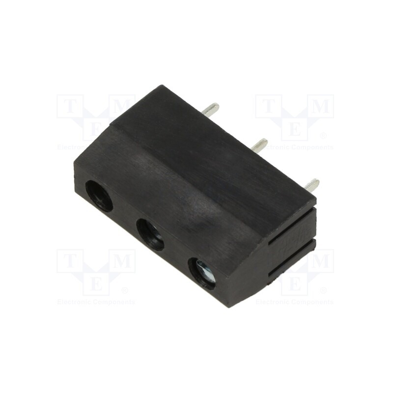 20 pcs : XY705V-3P 7.5MM BLACK - PCB terminal block, angled 90°, 7.5mm, ways: 3, on PCBs, terminal