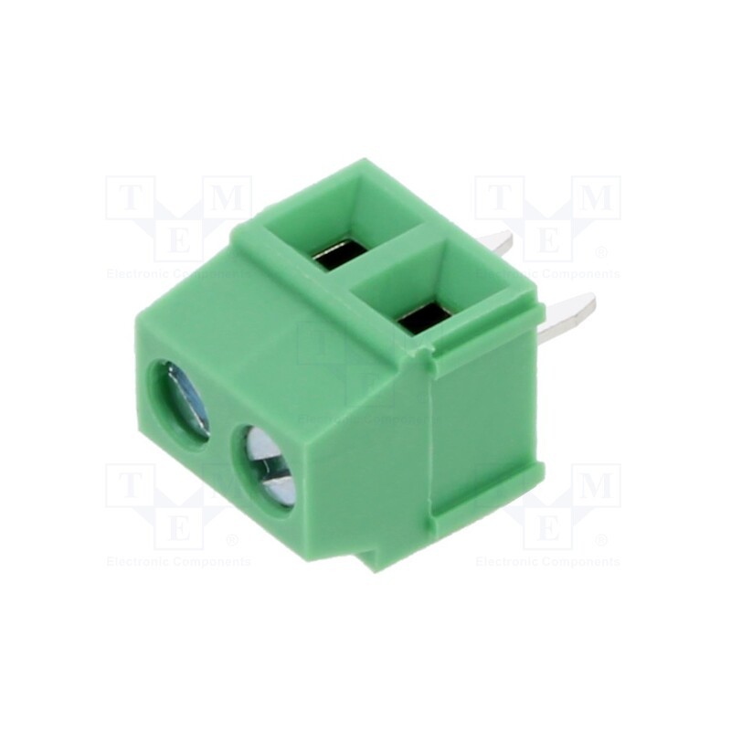 10 pcs : YO0221500000G - PCB terminal block, 3.81mm, ways: 2, straight, terminal, on PCBs