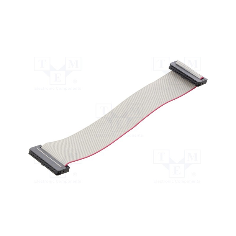 10 pcs : DS1052-01-262B2MA201501 - Ribbon cable with IDC connectors, Cable ph: 1mm, 0.15m, 26x28AWG