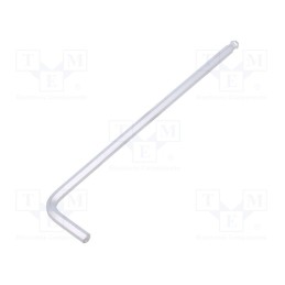 10 pcs : 112005MR - Wrench, hex key,spherical, HEX 5mm, tool steel, long, 165mm
