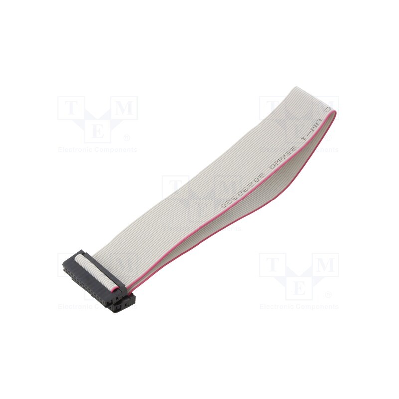 10 pcs : DS1052-01-262B2MA203001 - Ribbon cable with IDC connectors, Cable ph: 1mm, 0.3m, 26x28AWG