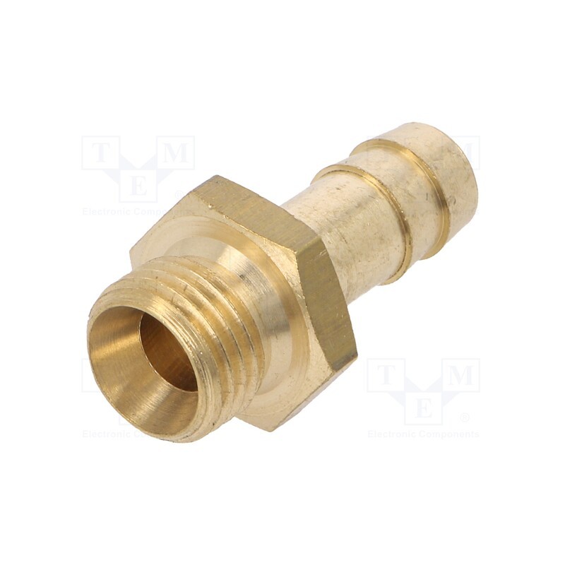 10 pcs : 901026068 - Plug-in nozzle, with bushing, brass, Connection: 9mm