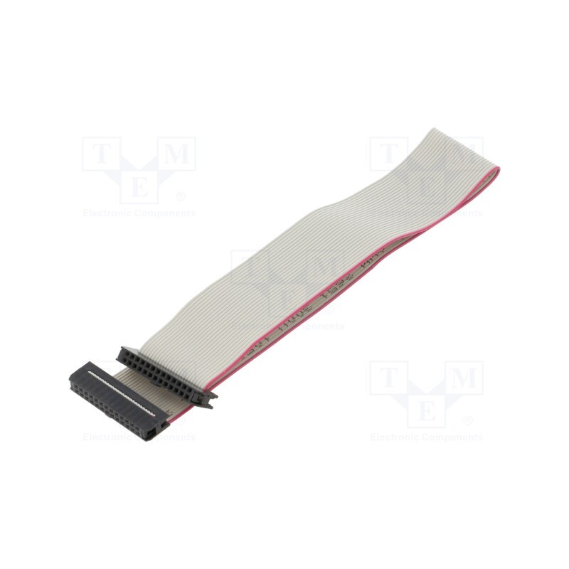 10 pcs : DS1052-01-302B2MA201501 - Ribbon cable with IDC connectors, Cable ph: 1mm, 0.15m, 30x28AWG