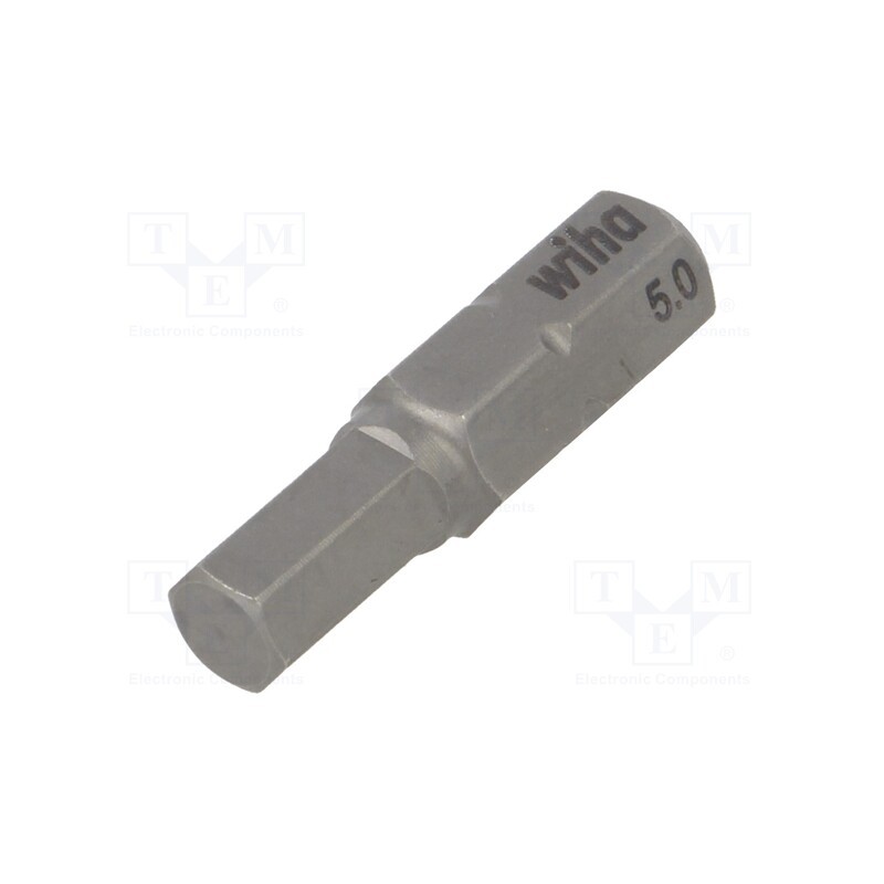 10 pcs : 1707 - Screwdriver bit, hex key, HEX 5mm, Overall len: 25mm, STANDARD