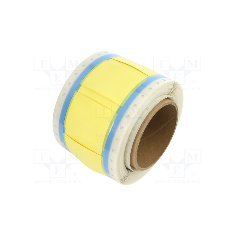 10 pcs : 7992730001 - Heat shrink markers, 50mm, yellow, Shrinking ratio: 3: 1