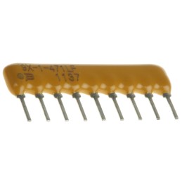 25 pcs - Bourns, 4600X 470Ω ±2% Bussed Resistor Array, 8 Resistors, 1.13W total, SIP, Through Hole